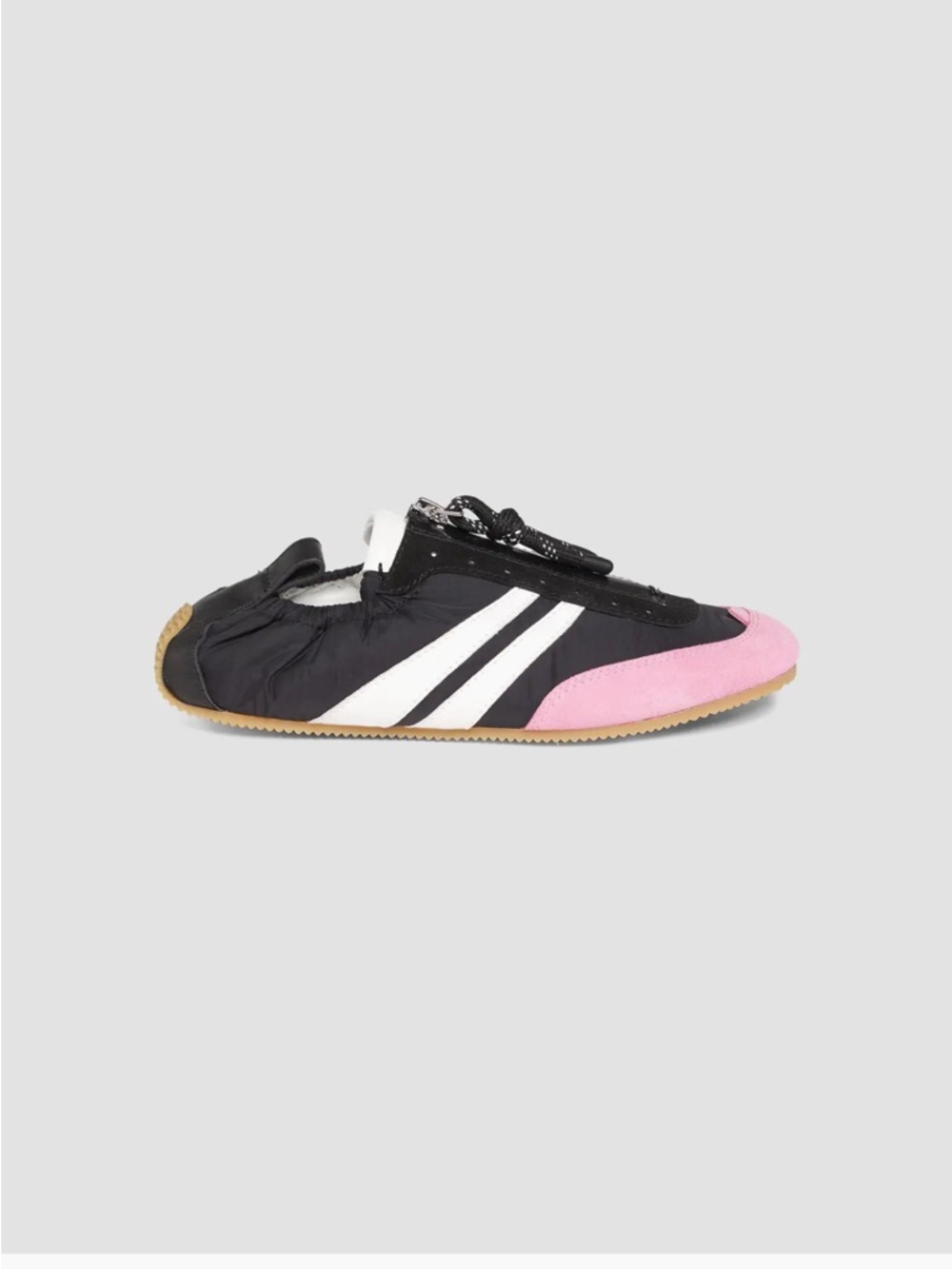 Phillip Lim Black & Pink Low Top Sneakers